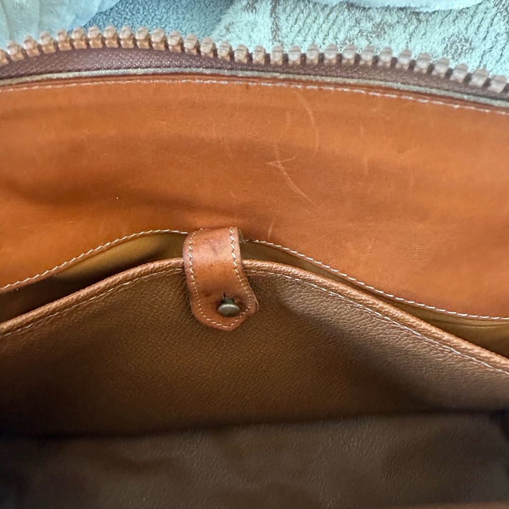 Vintage 1991 Dooney & Bourke AWL Satchel Original Receipt USA Cream Tan Leather - Picture 11 of 14